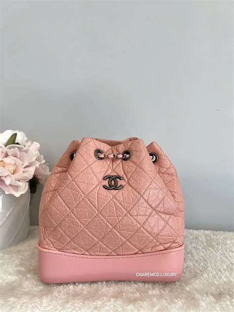 mini pink chanel backpack|Chanel gabrielle small backpack.